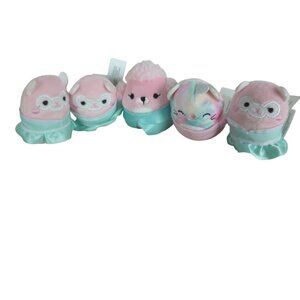 Squishmallows 2.5" Squishville Plush miniatures‎ lot of 5